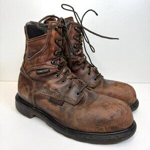 Red Wing Boots 2412 GORE-TEX Steel Toe Work Waterproof Leather USA Made Size 8.5